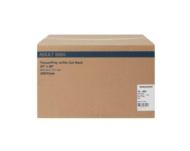 McKesson | Bib Tie Closure Disposable Poly / Tissue | 18-964