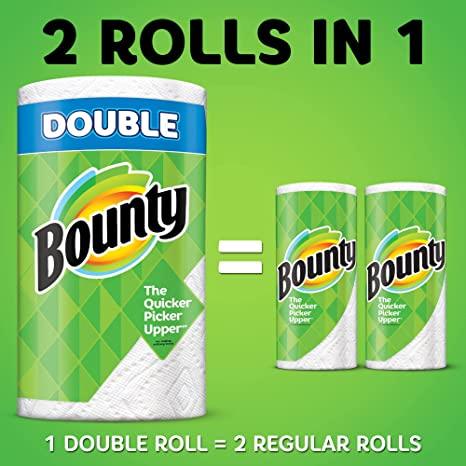 Bounty Select-A-Size® Double 2-Ply Paper Towels, 98 Sheets Per Roll, Pack Of 12 Roll 14111703