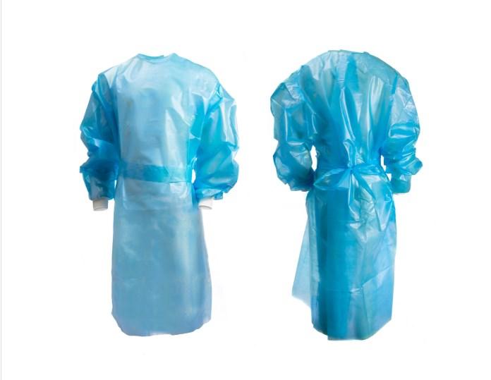 Chemotherapy Procedure Gown NonSterile AAMI Level 2 / ASTM D6978 Disposable 16-55KV2X-BG10