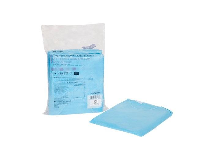 Chemotherapy Procedure Gown NonSterile AAMI Level 2 / ASTM D6978 Disposable 16-54KVM-1