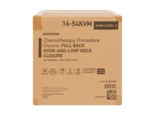 Chemotherapy Procedure Gown NonSterile AAMI Level 2 / ASTM D6978 Disposable 16-54KVM-2