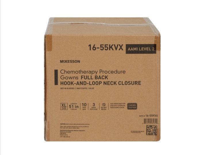 Chemotherapy Procedure Gown NonSterile AAMI Level 2 / ASTM D6978 Disposable 16-55KV2X-CS