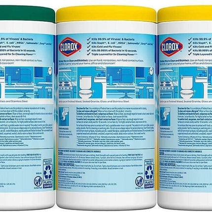 Clorox Disinfecting Wipes Variety Pack - 5X Cleaning Power, Kills 99.9% of Bacteria - 5 Pack, 425 Count Total | CLO-01628 | | Disinfecting Wipes | Clorox | SurgiMac