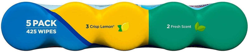 Clorox Disinfecting Wipes Variety Pack - 5X Cleaning Power, Kills 99.9% of Bacteria - 5 Pack, 425 Count Total CLO-01628