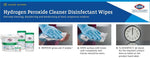 Clorox HealthCare Hydrogen Peroxide Wipes 155/Can. 5.75" x 6.75" 30825-CS