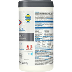 Clorox Healthcare VersaSure Surface Disinfectant Cleaner Premoistened Quaternary Based Manual Pull Wipe 150 31758