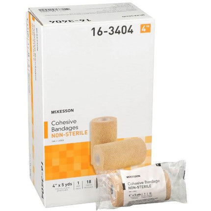 McKesson Cohesive Bandage Standard Compression Self-adherent Closure NonSterile | 16-3404 | | Compression Bandages, Disposable Medical Supplies, First Aid, General & Advanced Wound Care | McKesson | SurgiMac