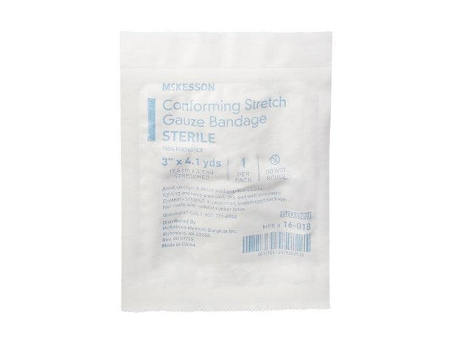 Conforming Bandage McKesson Polyester Roll Shape Sterile