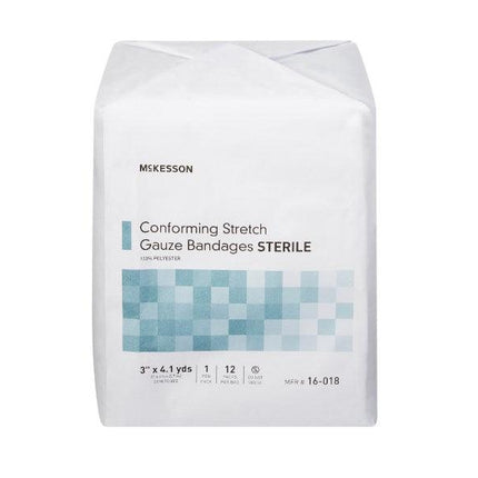 Conforming Bandage McKesson Polyester Roll Shape Sterile