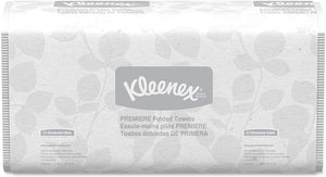 Kleenex 13254 Premiere Folded Towels, 9 2/5 x 12 2/5, White, 120 per Pack (Case of 25 Packs) 13254