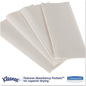 Kleenex 13254 Premiere Folded Towels, 9 2/5 x 12 2/5, White, 120 per Pack (Case of 25 Packs) 13254