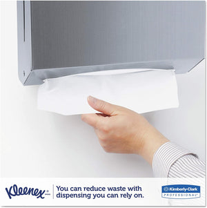 Kleenex 13254 Premiere Folded Towels, 9 2/5 x 12 2/5, White, 120 per Pack (Case of 25 Packs) 13254