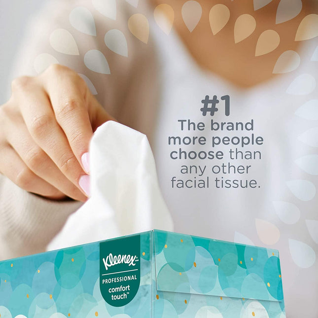 ‎Kimberly-Clark | Kleenex Professional Facial Tissue for Business (21400), Flat Tissue Boxes, 36 Boxes / Case, 100 Tissues / Box, 3,600 Tissues / Case | 21400