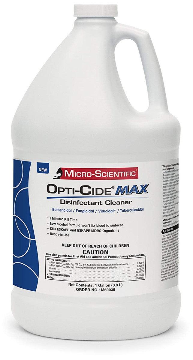 Micro Scientific Industries | Opti-Cide Max Surface Disinfectant Cleaner Alcohol Based Manual Pour Liquid 1 gal | M60035