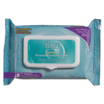 PDI Healthcare A500F48 Hygea Flushable Personal Cleansing Cloths, 5.5" x 7" Size (576 Washcloths) | A500F48 | | Supply District, Toilet Paper | PDI | SurgiMac