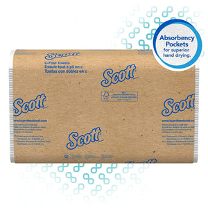Scott Essential C Fold Paper Towels, 12 Packs / Case, 200 C Fold Towels 01510