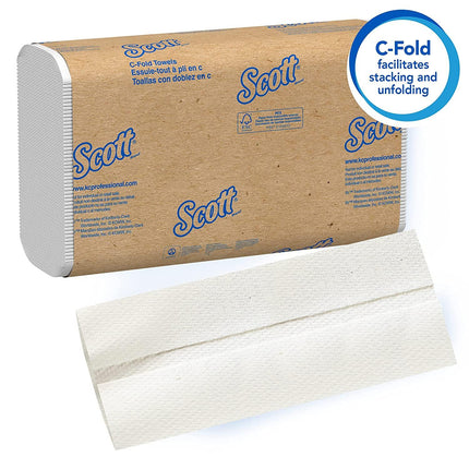 Scott Essential C Fold Paper Towels, 12 Packs / Case, 200 C Fold Towels | 01510 | | C Fold, Folded Towel, Paper Towels | ‎Kimberly-Clark | SurgiMac