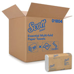 Scott Essential Multifold Paper Towels (01804) with Fast-Drying Absorbency Pockets, White, 16 Packs / Case, 250 Multifold Towels / Pack 01804