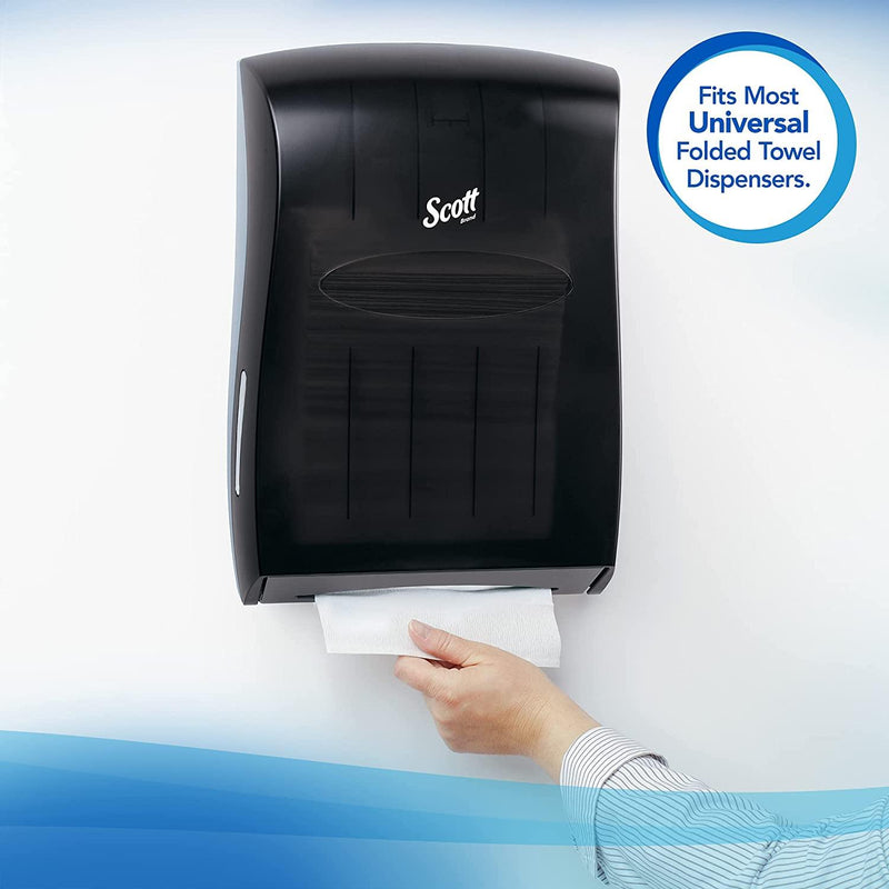 Scott Essential Multifold Paper Towels (01804) with Fast-Drying Absorbency Pockets, White, 16 Packs / Case, 250 Multifold Towels / Pack 01804