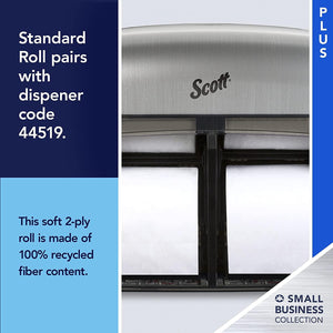Scott Essential Professional Bulk Toilet Paper for Business (13607), Individually Wrapped Standard Rolls, 2-Ply, White, 20 Rolls/Convenience Case, 550 Sheets/Roll 13607
