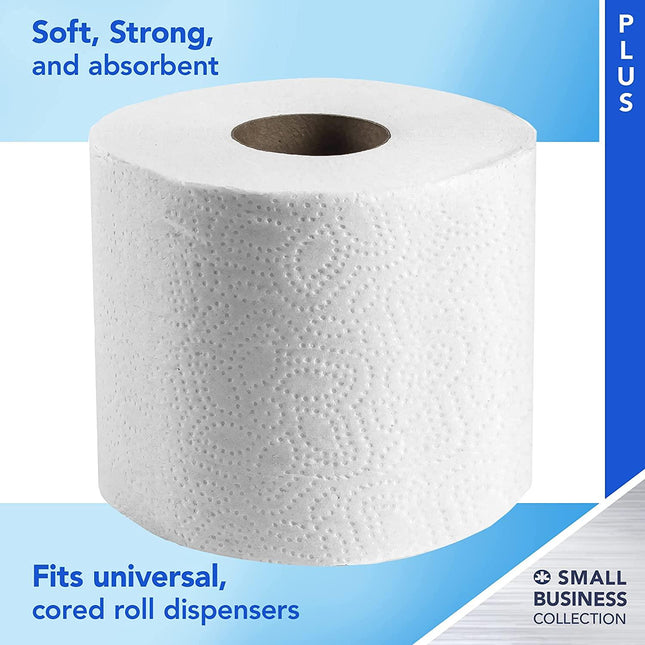 ‎Kimberly-Clark | Scott Essential Professional Bulk Toilet Paper for Business (13607), Individually Wrapped Standard Rolls, 2-Ply, White, 20 Rolls/Convenience Case, 550 Sheets/Roll | 13607