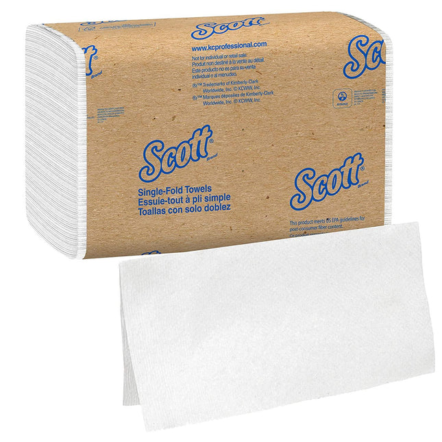 ‎Kimberly-Clark | Scott Single Fold Paper Towels, White, Single-Fold | 01700