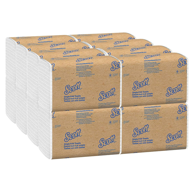 ‎Kimberly-Clark | Scott Single Fold Paper Towels, White, Single-Fold | 01700