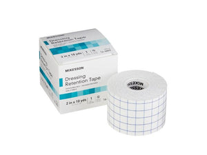 Dressing Retention Tape with Liner McKesson Water Resistant Nonwoven / Printed Release Paper NonSterile 16-4802