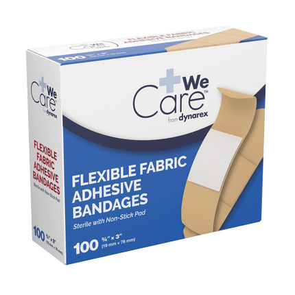 Dynarex Adhesive Fabric Bandages - Sterile