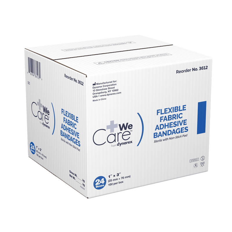 Dynarex Adhesive Fabric Bandages - Sterile 3611