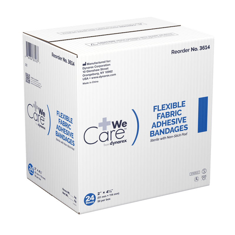 Dynarex Adhesive Fabric Bandages - Sterile 3611