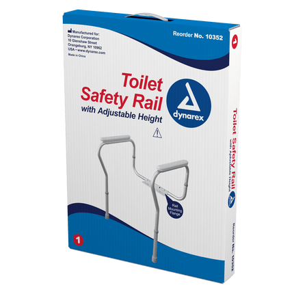Dynarex Adjustable Height Toilet Safety Rail | Dynarex | SurgiMac