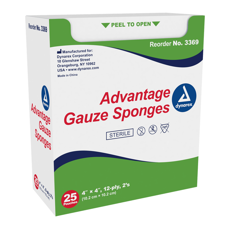 Dynarex Advantage Surgical Sponges - Sterile & Non-Sterile 3369
