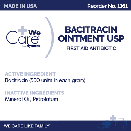 Dynarex Bacitracin Ointment | 1161 | | Creams & Ointments, Disposable Medical Supplies, Patient Care | Dynarex | SurgiMac