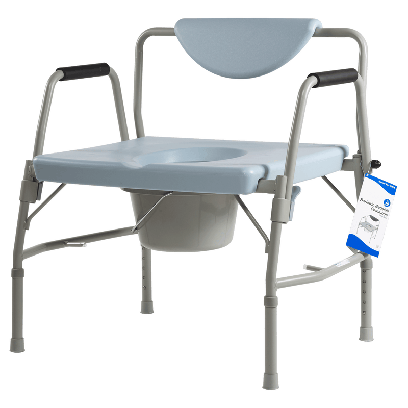 Dynarex Bariatric Drop Arm Bedside Commode 10375