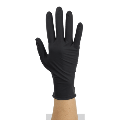 Dynarex Black Arrow Latex Exam Gloves, Powder-Free