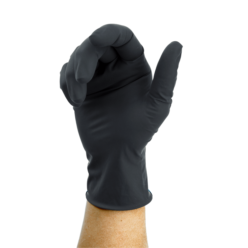 Dynarex Black Arrow Latex Exam Gloves, Powder-Free 2321