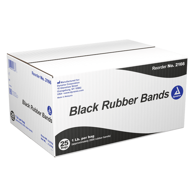 Dynarex | Black Rubber Bands - Dynarex | 2166