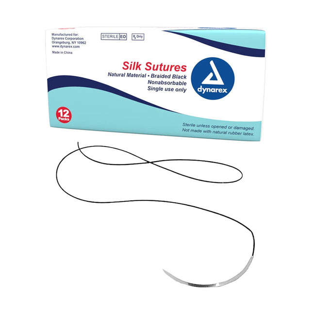 Dynarex Braided Silk Sutures | 9142 | Dynarex | SurgiMac