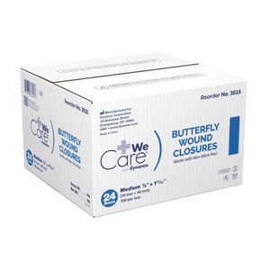 Dynarex Skin Closure Strip Secure Strip Plastic Butterfly Closure White 3615