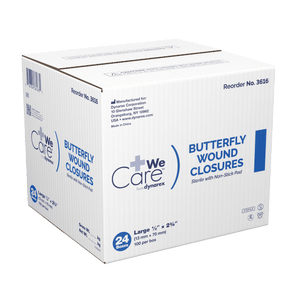 Dynarex Skin Closure Strip Secure Strip Plastic Butterfly Closure White 3615