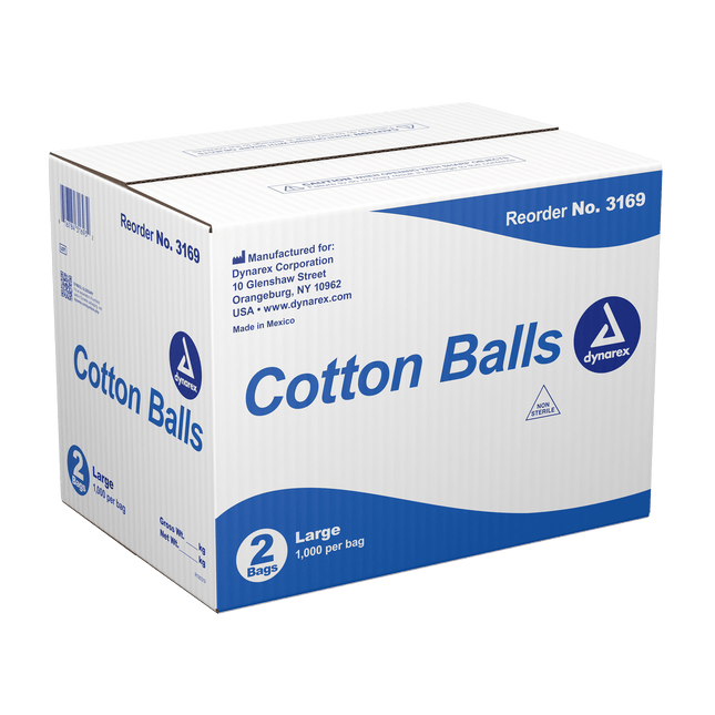 Dynarex | Dynarex Cotton Balls - Non-Sterile | 3169