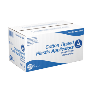 Dynarex Cotton Tipped Plastic Applicator-Large Tip 4321-CS