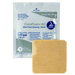 Dynarex CuraFoam AG Silver Foam Dressing - 4"X4" 3047