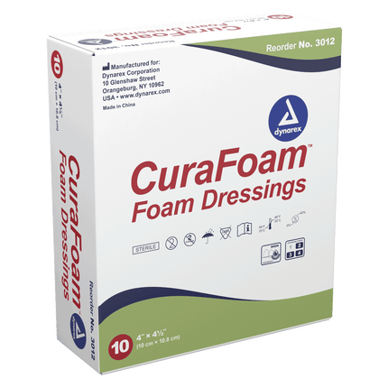 Dynarex CuraFoam Foam Dressings | 3011 | | Advanced Wound Care, Disposable Medical Supplies, Done, General & Advanced Wound Care | Dynarex | SurgiMac