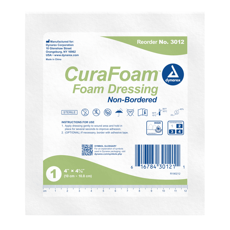 Dynarex CuraFoam Foam Dressings 3011