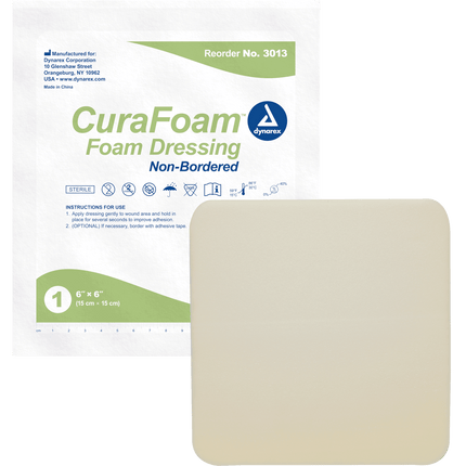 Dynarex CuraFoam Foam Dressings | 3011 | | Advanced Wound Care, Disposable Medical Supplies, Done, General & Advanced Wound Care | Dynarex | SurgiMac