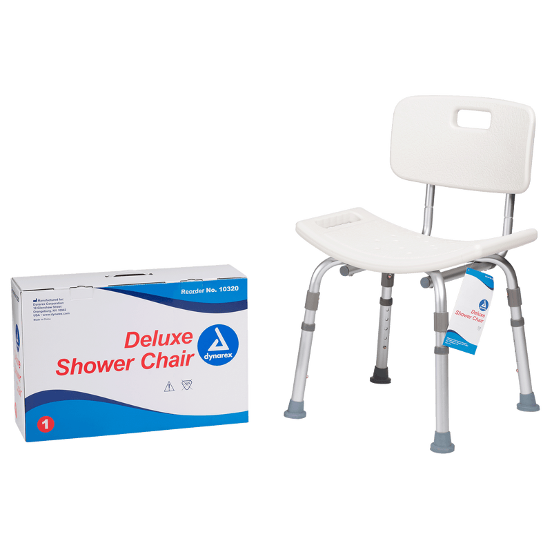 Dynarex Deluxe Shower Chair With Back 10320