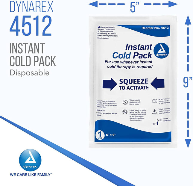 Dynarex | Dynarex Disposable Ice Packs for Injuries | 4512