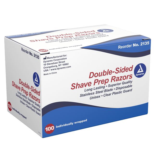 Dynarex | Dynarex Double-Sided Shave Prep Razors | 2135